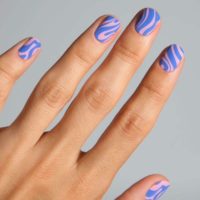 Gel Nail Strip ★ Swirly Wonka Gel Nail Wraps MoYou London 