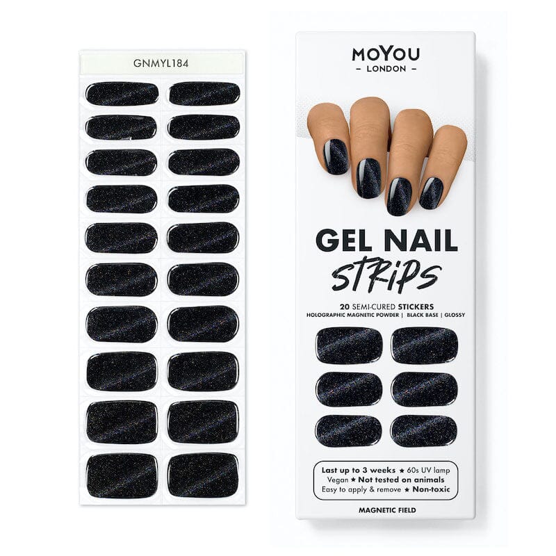 Gel Nail Strip ★ Magnetic Field Gel Nail Wraps MoYou London 
