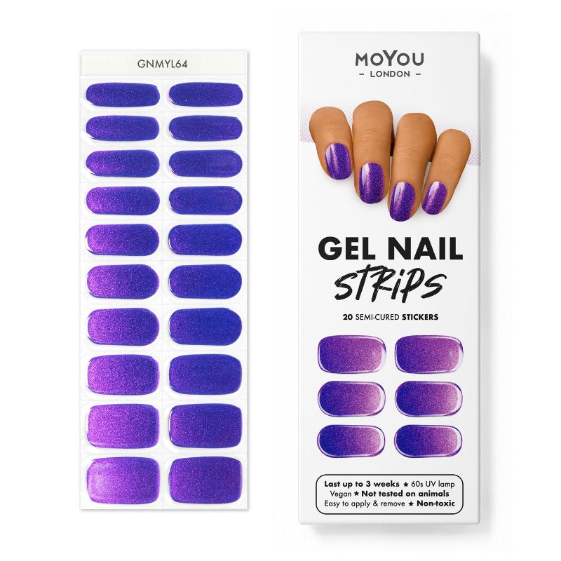 Gel Strips Semi-Cured Nail Wraps 64 Gel Nail Wraps MoYou London 