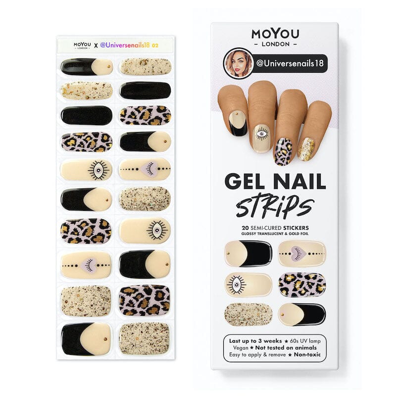 Gel Nail Strip ★ @universenails18 02 Gel Nail Wraps MoYou London 