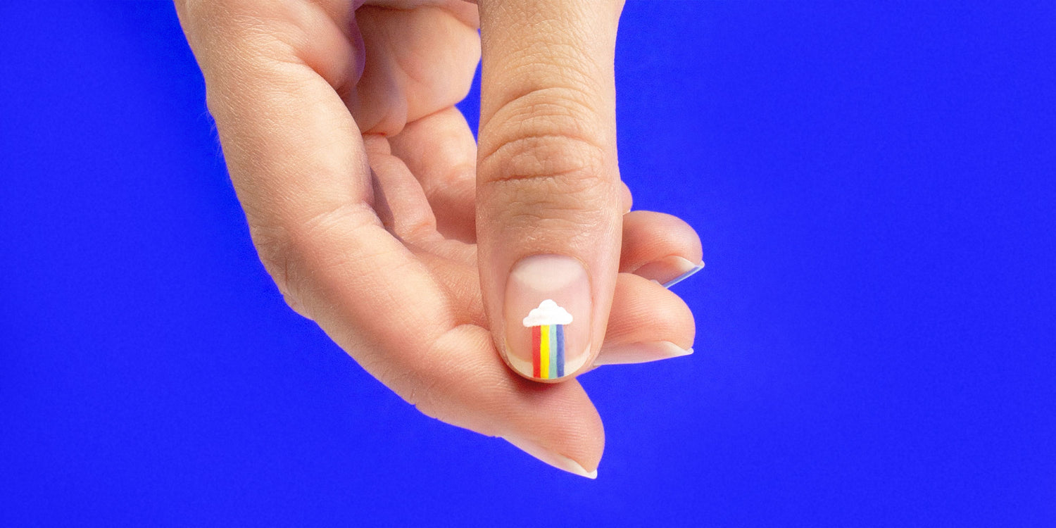 MoYou London Rainbow Pride Stamping Nail Art Manicure