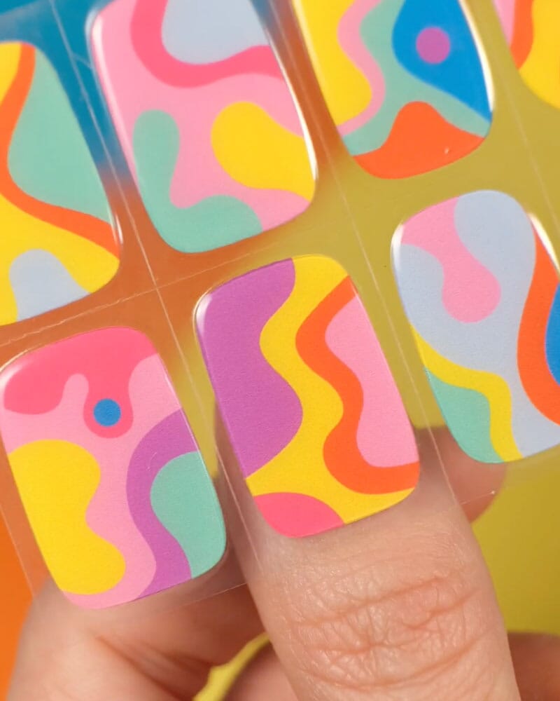 Gel Nail Strip ★ @peachinails 01 Gel Nail Wraps MoYou London 