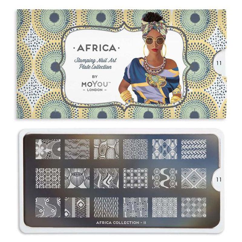 Africa 11-Stamping Nail Art Stencils-[stencil]-[manicure]-[image-plate]-MoYou London