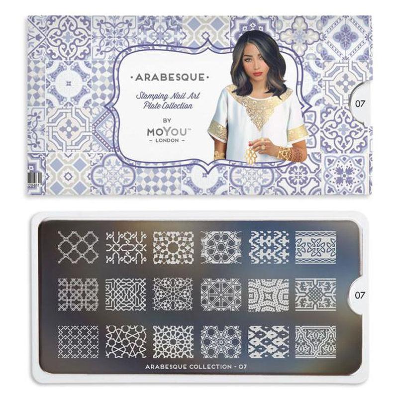 Arabesque 07-Stamping Nail Art Stencils-[stencil]-[manicure]-[image-plate]-MoYou London