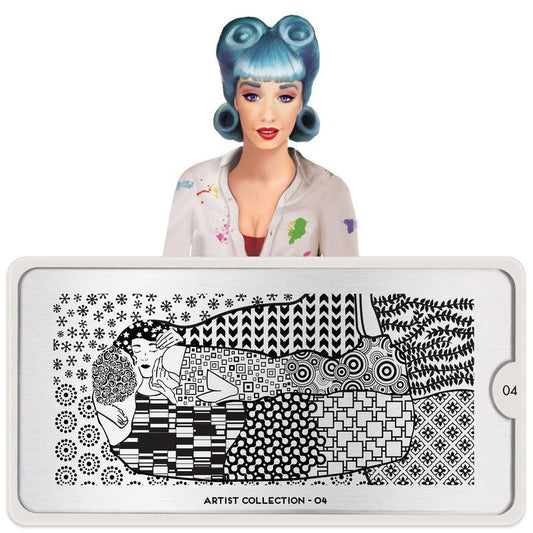 Artist 04-Stamping Nail Art Stencils-[stencil]-[manicure]-[image-plate]-MoYou London