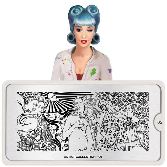 Artist 05-Stamping Nail Art Stencils-[stencil]-[manicure]-[image-plate]-MoYou London
