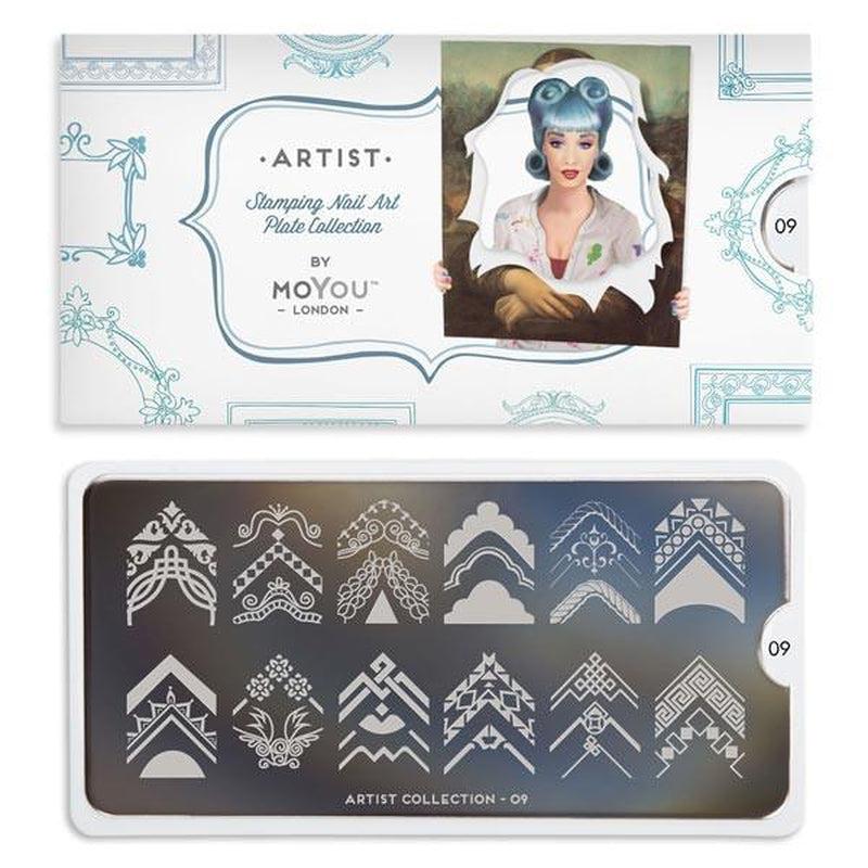 Artist 09-Stamping Nail Art Stencils-[stencil]-[manicure]-[image-plate]-MoYou London