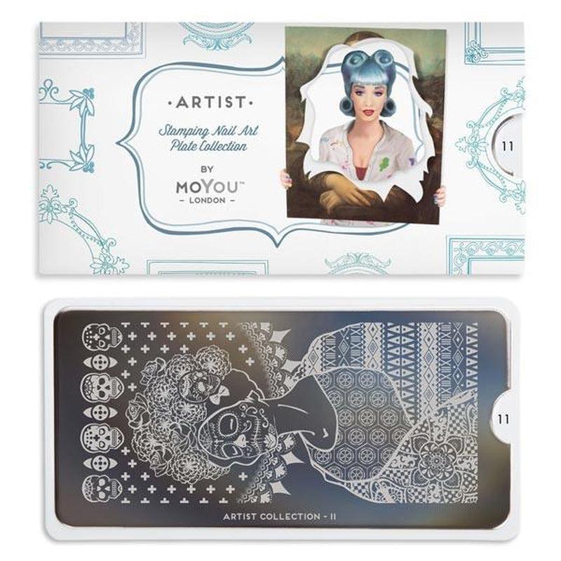Artist 11-Stamping Nail Art Stencils-[stencil]-[manicure]-[image-plate]-MoYou London