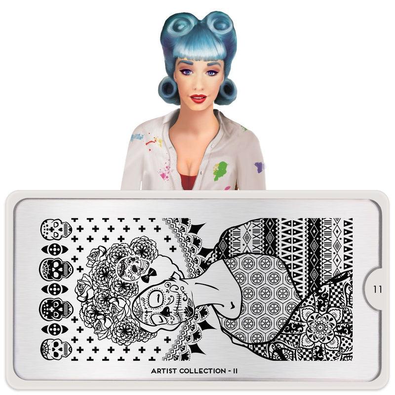 Artist 11-Stamping Nail Art Stencils-[stencil]-[manicure]-[image-plate]-MoYou London