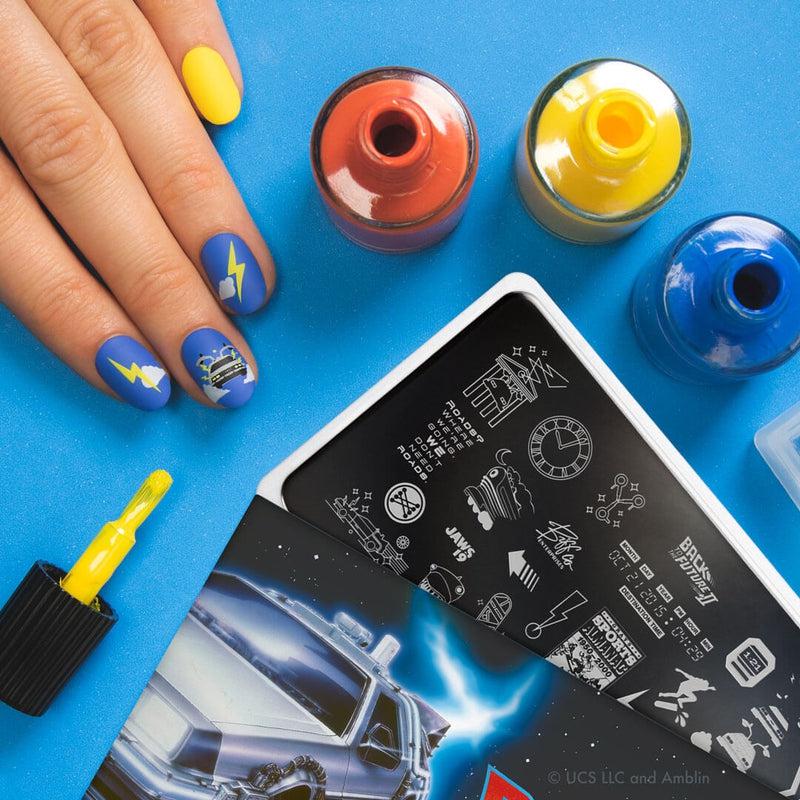 Back to the Future 02 ✦ Special Edition Nail Art Stencils MoYou London 