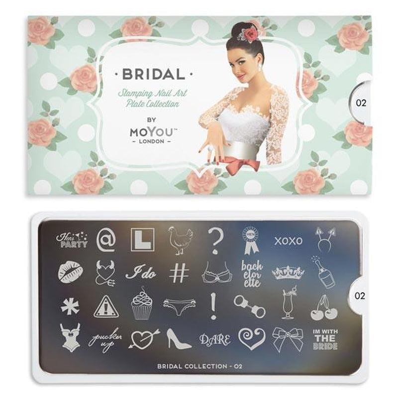 Bridal 02-Nail Art Stencils-[stencil]-[manicure]-[image-plate]-MoYou London