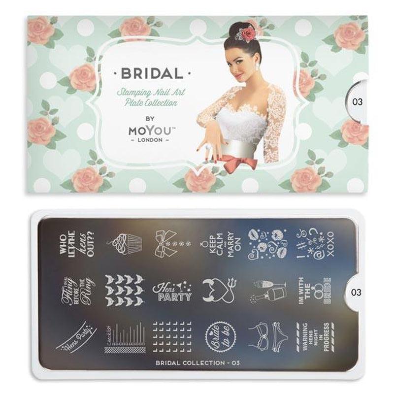 Bridal 03-Nail Art Stencils-[stencil]-[manicure]-[image-plate]-MoYou London