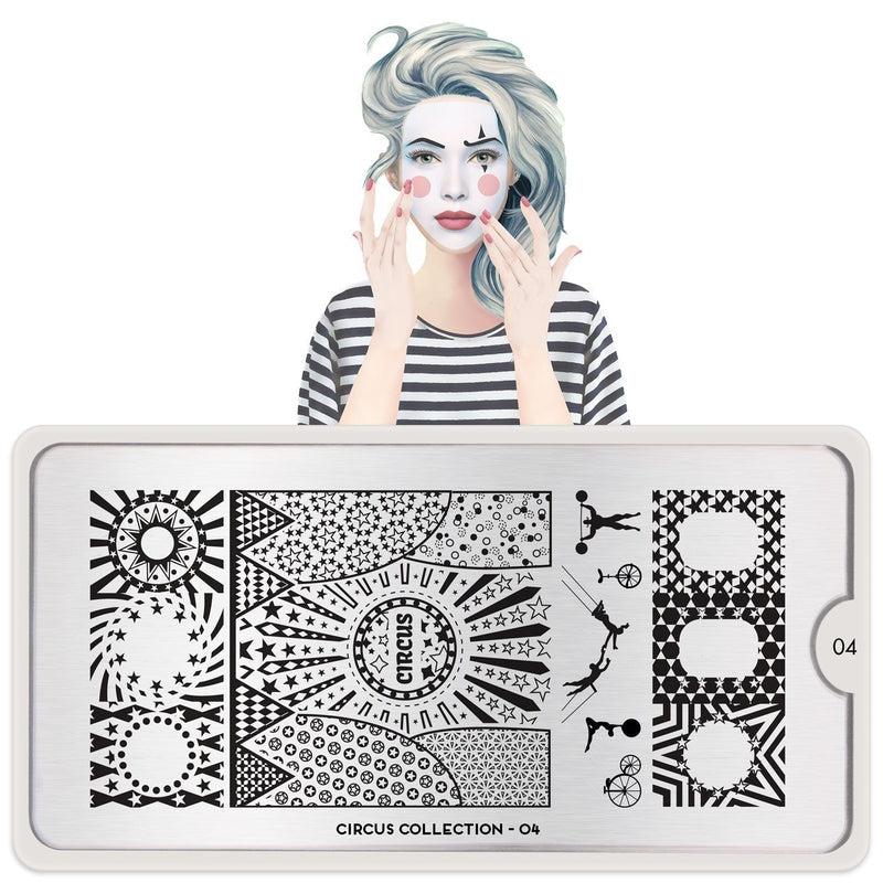 Circus 04-Nail Art Stencils-[stencil]-[manicure]-[image-plate]-MoYou London