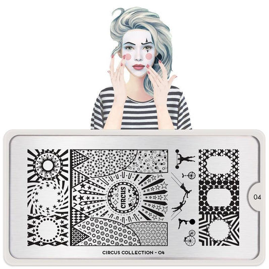 Circus 04-Nail Art Stencils-[stencil]-[manicure]-[image-plate]-MoYou London
