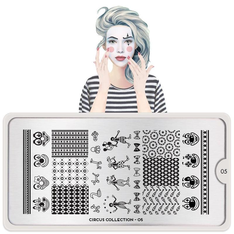 Circus 05-Stamping Nail Art Stencil-[stencil]-[manicure]-[image-plate]-MoYou London