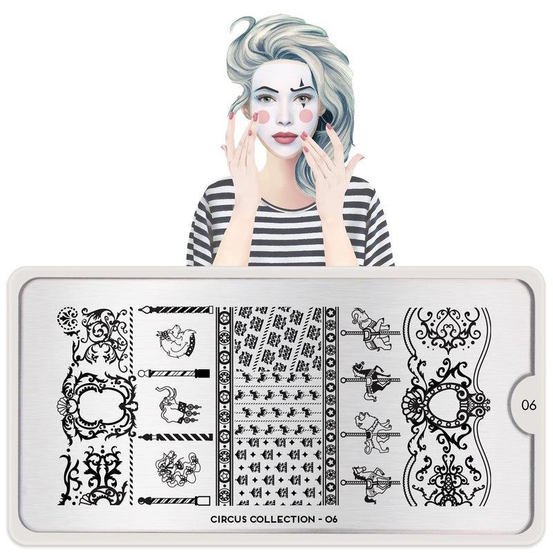 Circus 06-Stamping Nail Art Stencil-[stencil]-[manicure]-[image-plate]-MoYou London