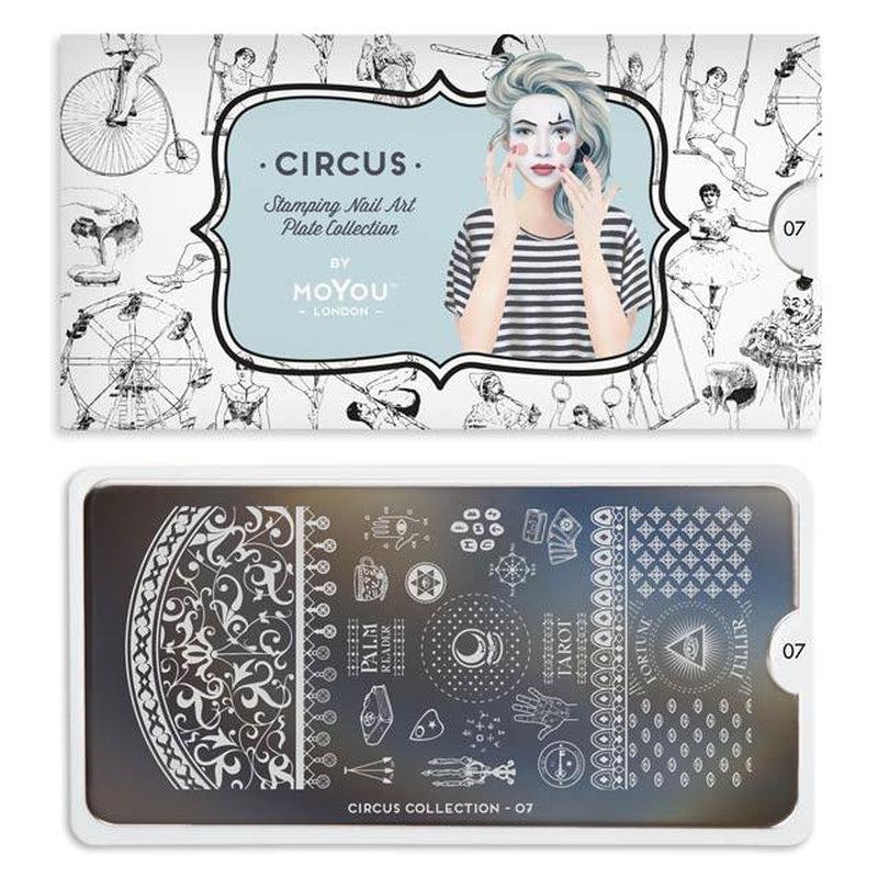 Circus 07-Stamping Nail Art Stencil-[stencil]-[manicure]-[image-plate]-MoYou London