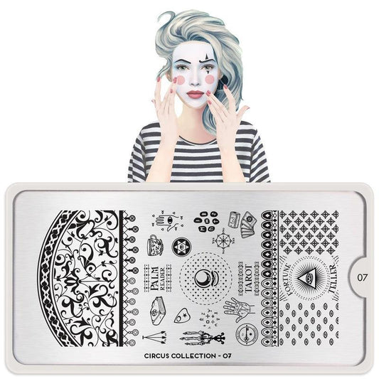 Circus 07-Stamping Nail Art Stencil-[stencil]-[manicure]-[image-plate]-MoYou London