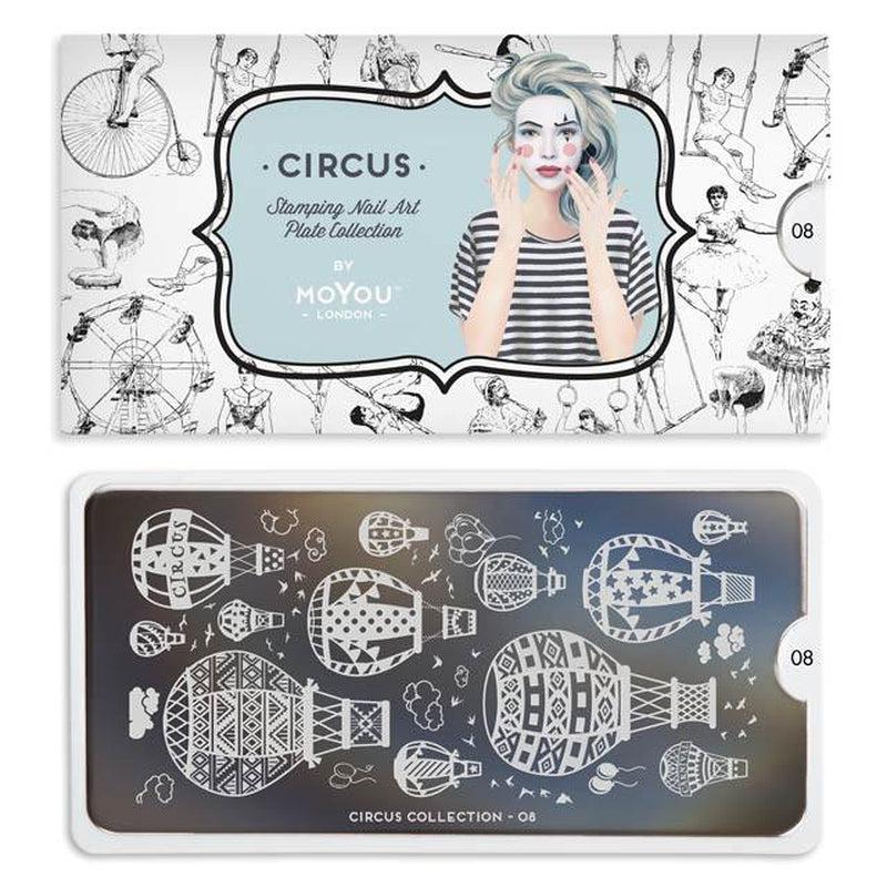 Circus 08-Stamping Nail Art Stencil-[stencil]-[manicure]-[image-plate]-MoYou London