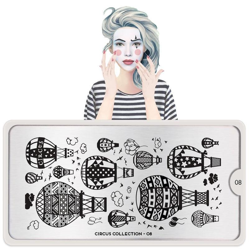Circus 08-Stamping Nail Art Stencil-[stencil]-[manicure]-[image-plate]-MoYou London