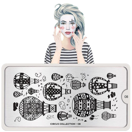 Circus 08-Stamping Nail Art Stencil-[stencil]-[manicure]-[image-plate]-MoYou London
