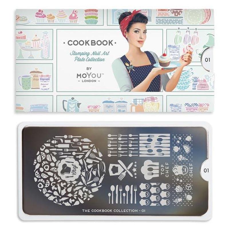 Cook Book 01-Stamping Nail Art Stencil-[stencil]-[manicure]-[image-plate]-MoYou London