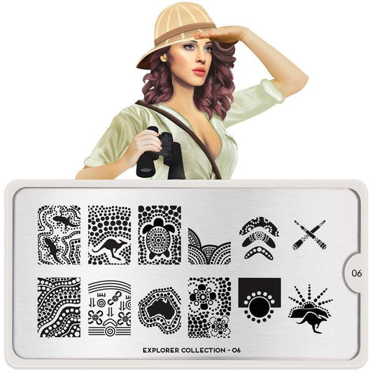 Explorer 06-Stamping Nail Art Stencil-[stencil]-[manicure]-[image-plate]-MoYou London