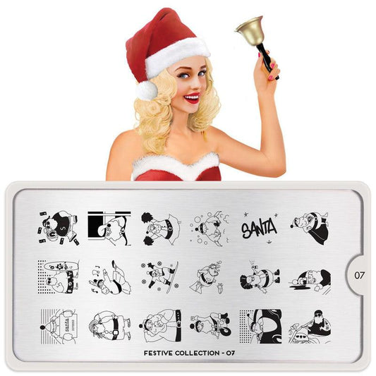 Festive 07-Stamping Nail Art Stencil-[stencil]-[manicure]-[image-plate]-MoYou London