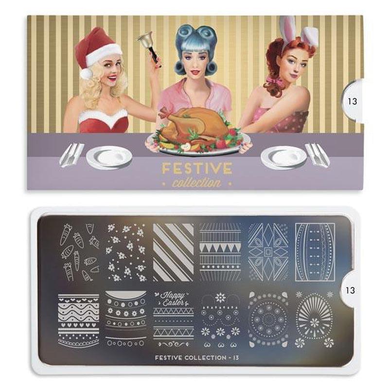 Festive 13-Stamping Nail Art Stencil-[stencil]-[manicure]-[image-plate]-MoYou London