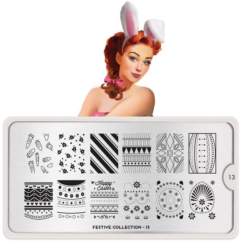 Festive 13-Stamping Nail Art Stencil-[stencil]-[manicure]-[image-plate]-MoYou London