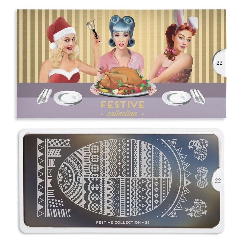 Festive 22-Stamping Nail Art Stencil-[stencil]-[manicure]-[image-plate]-MoYou London
