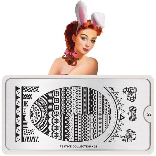 Festive 22-Stamping Nail Art Stencil-[stencil]-[manicure]-[image-plate]-MoYou London