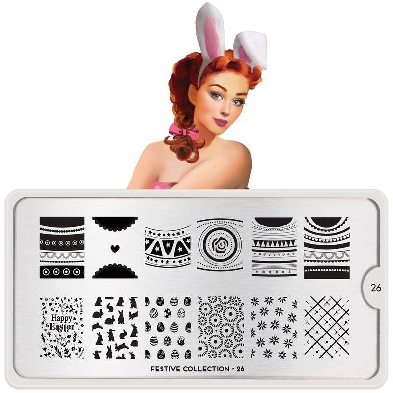 Festive 26-Stamping Nail Art Stencil-[stencil]-[manicure]-[image-plate]-MoYou London