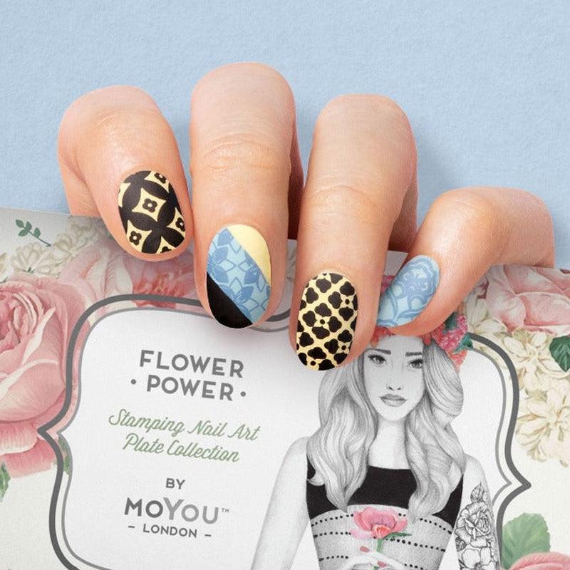 Flower Power 09-Stamping Nail Art Stencil-[stencil]-[manicure]-[image-plate]-MoYou London