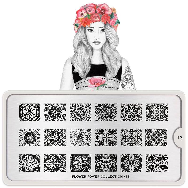 Flower Power 13-Stamping Nail Art Stencil-[stencil]-[manicure]-[image-plate]-MoYou London