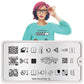 Geek 06-Stamping Nail Art Stencil-[stencil]-[manicure]-[image-plate]-MoYou London