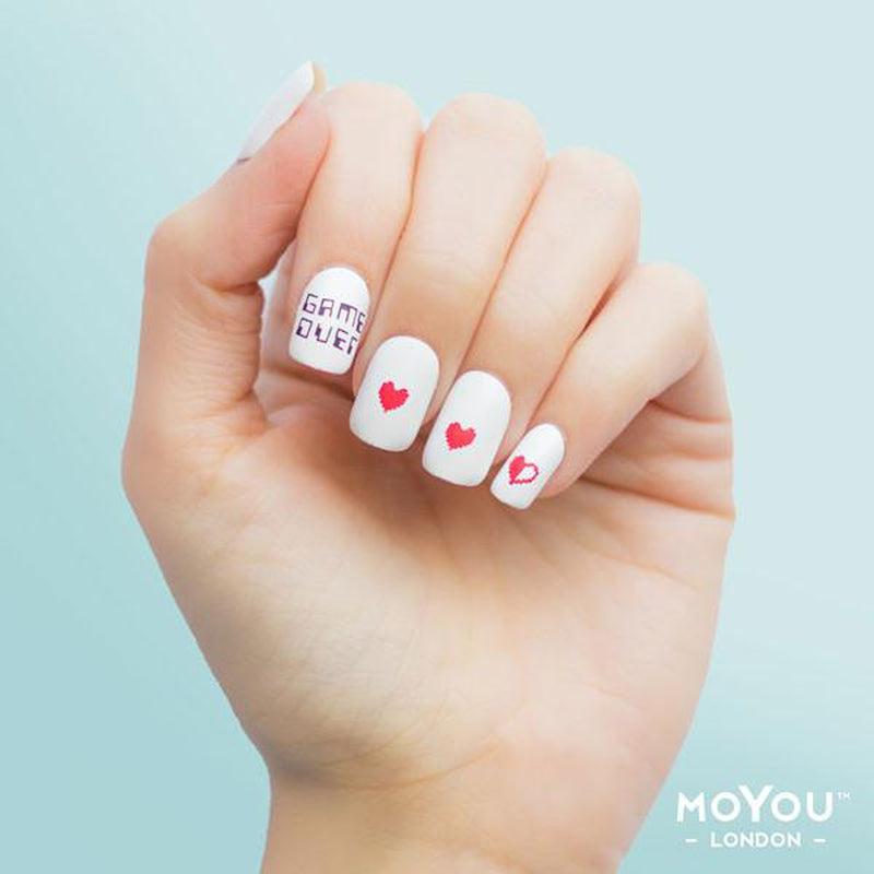 Geek 08-Stamping Nail Art Stencil-[stencil]-[manicure]-[image-plate]-MoYou London