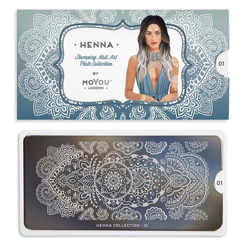 Henna 01-Stamping Nail Art Stencil-[stencil]-[manicure]-[image-plate]-MoYou London