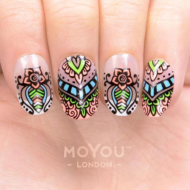 Henna 01-Stamping Nail Art Stencil-[stencil]-[manicure]-[image-plate]-MoYou London