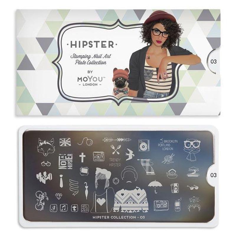 Hipster 03-Stamping Nail Art Stencil-[stencil]-[manicure]-[image-plate]-MoYou London