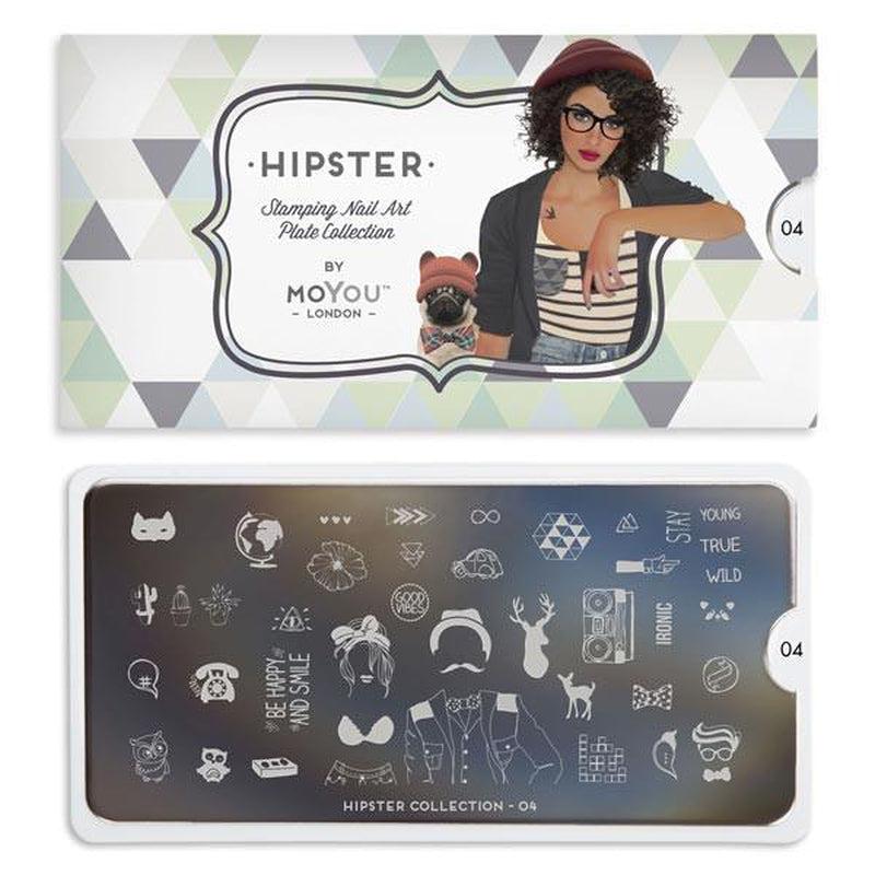 Hipster 04-Stamping Nail Art Stencil-[stencil]-[manicure]-[image-plate]-MoYou London