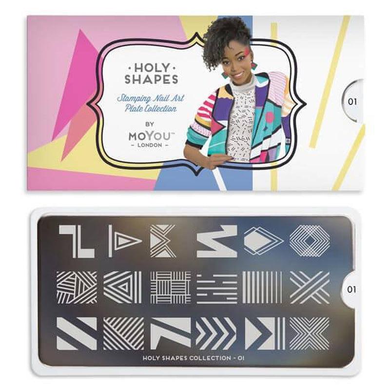 Holy Shapes 01-Stamping Nail Art Stencil-[stencil]-[manicure]-[image-plate]-MoYou London