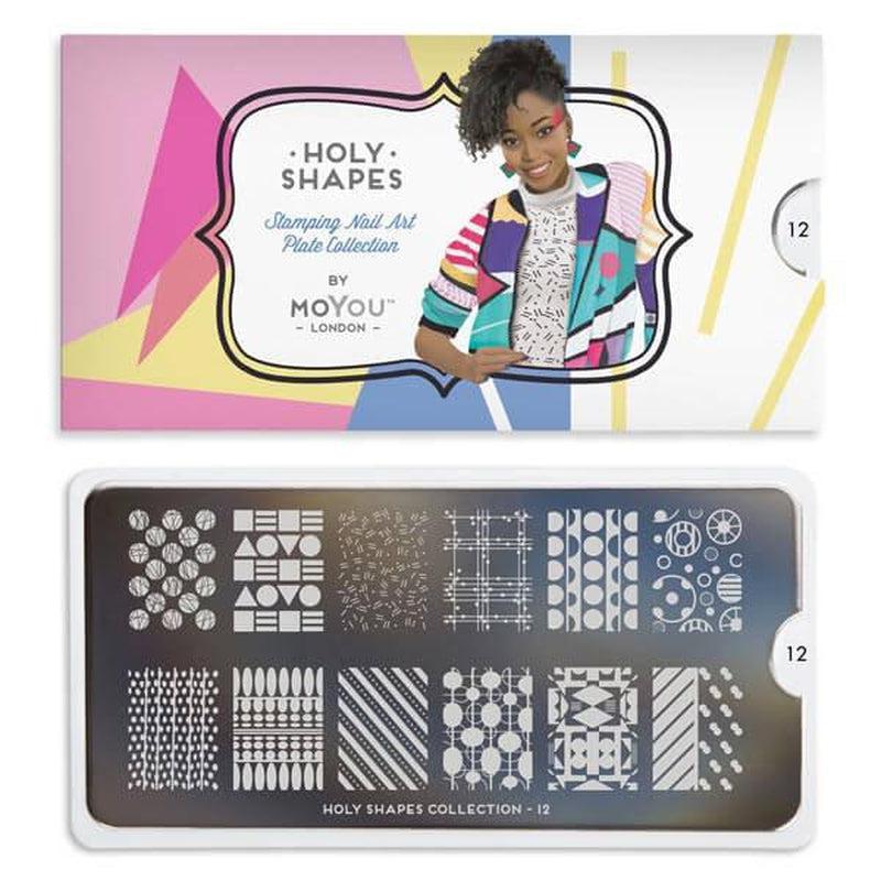 Holy Shapes 12-Stamping Nail Art Stencil-[stencil]-[manicure]-[image-plate]-MoYou London