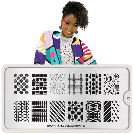 Holy Shapes 12-Stamping Nail Art Stencil-[stencil]-[manicure]-[image-plate]-MoYou London