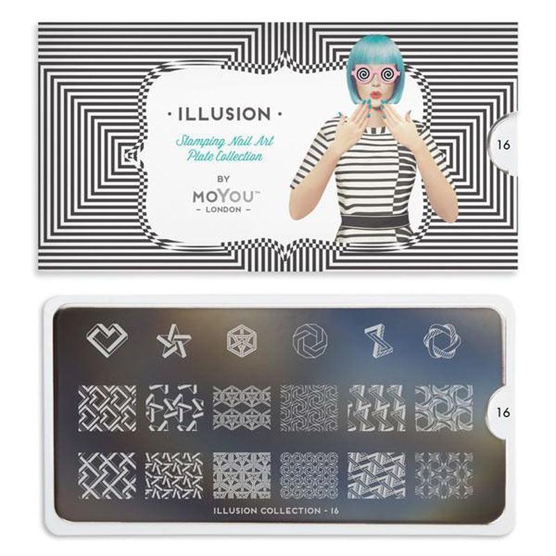 Illusion 16-Stamping Nail Art Stencil-[stencil]-[manicure]-[image-plate]-MoYou London