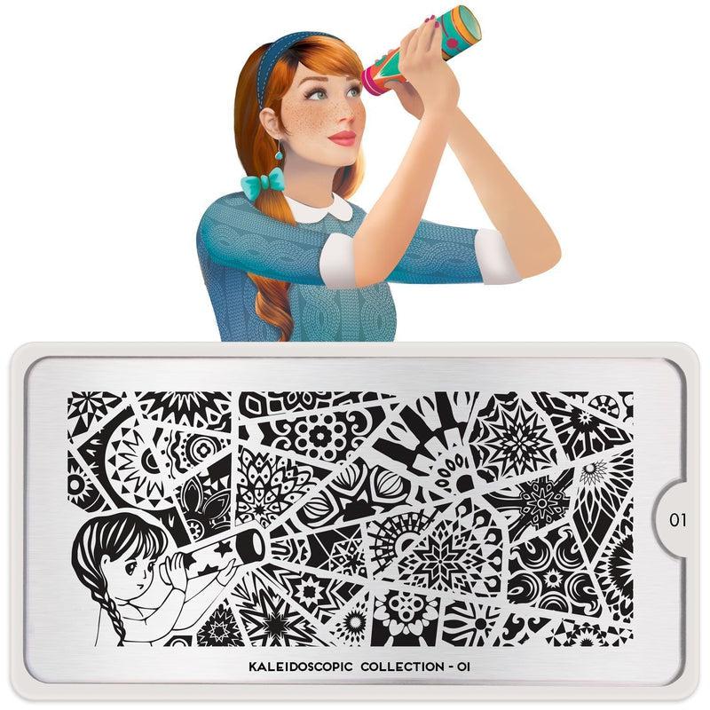 Kaleidoscope 01-Stamping Nail Art Stencil-[stencil]-[manicure]-[image-plate]-MoYou London