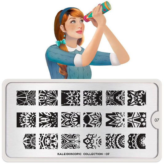 Kaleidoscope 07-Stamping Nail Art Stencil-[stencil]-[manicure]-[image-plate]-MoYou London