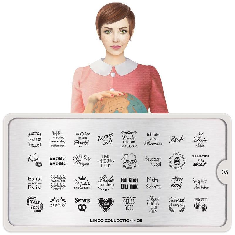 Lingo 05-Stamping Nail Art Plates-[stencil]-[manicure]-[image-plate]-MoYou London