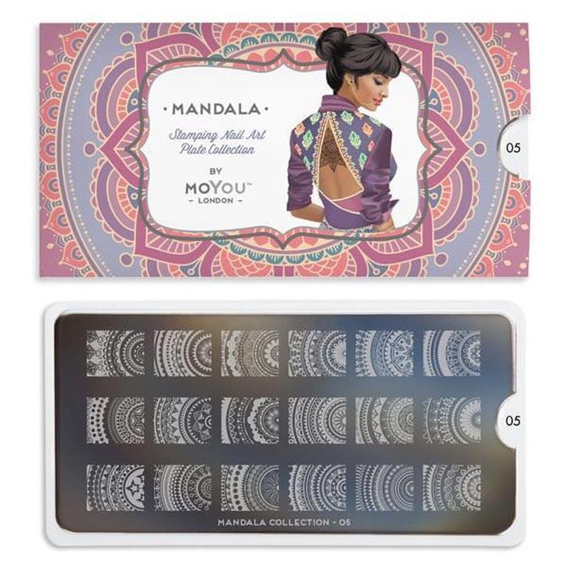 Mandala 05-Stamping Nail Art Plates-[stencil]-[manicure]-[image-plate]-MoYou London