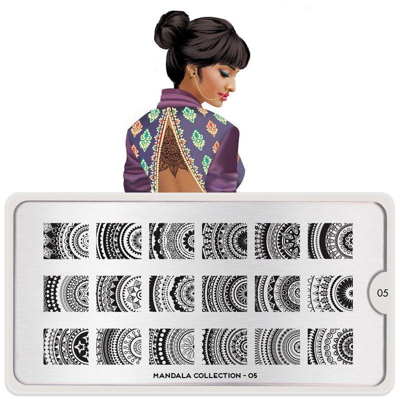 Mandala 05-Stamping Nail Art Plates-[stencil]-[manicure]-[image-plate]-MoYou London
